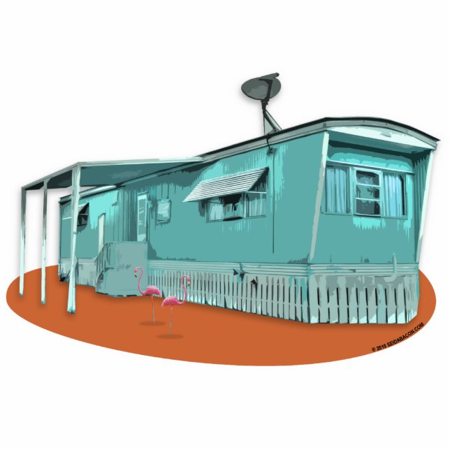 Mobile Home Cutout Magnet (Front)
