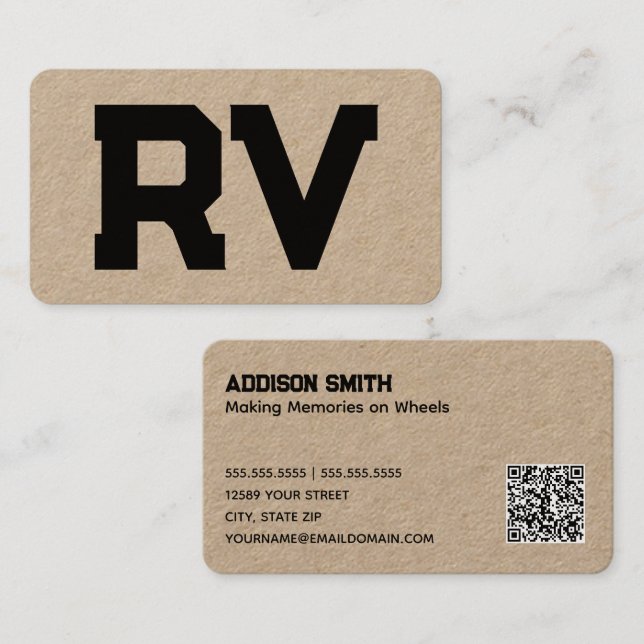 Mobile Homes RV Business Card (Front/Back)
