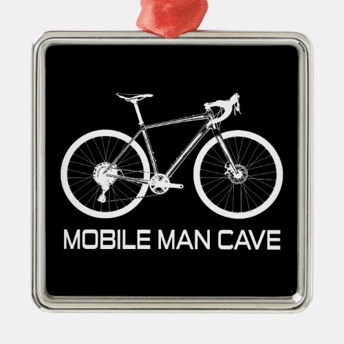 Mobile Man Cave Bike Metal Ornament