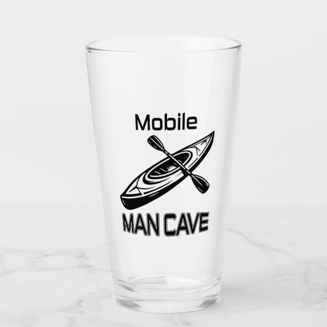 Mobile Man Cave Kayak Glass (Front)