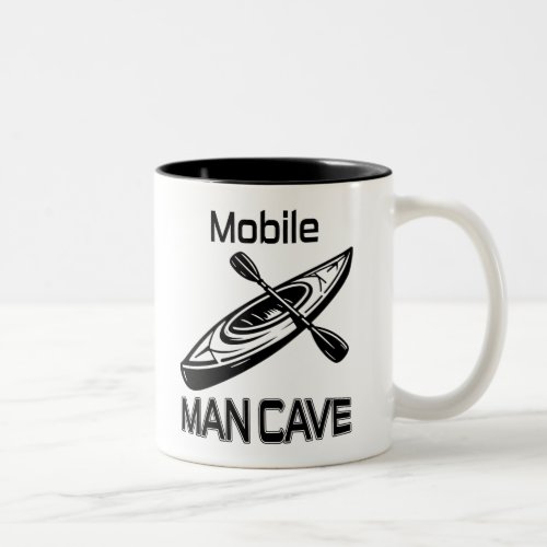 Mobile Man Cave Kayak Two_Tone Coffee Mug