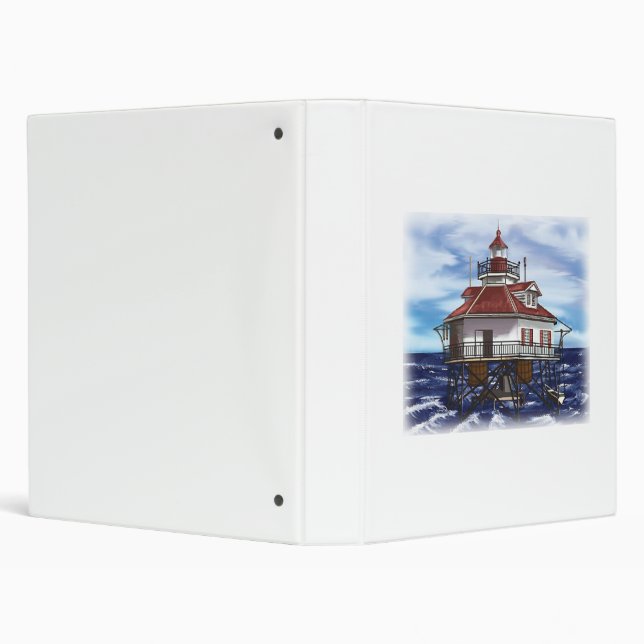 Mobile Middle Bay lighthouse 3 Ring Binder (Background)