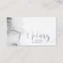Mobile Notary Grey Watercolor Calligraphy Business Card