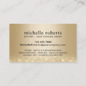 Mobile Notary Loan Signing Agent Modern Navy Gold Business Card | Zazzle