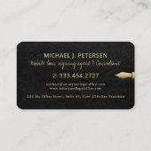 Mobile notary loan signing agent notary public business card (Back)
