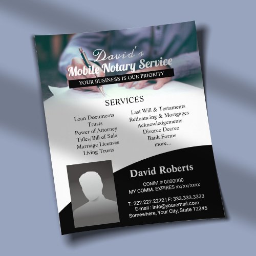 Mobile Notary Loan Signing Agent Professional  Flyer