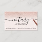 Mobile Notary loan typography rose gold glitter