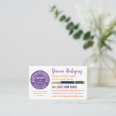 Mobile Notary Public Business Card (Standing Front)
