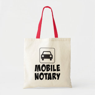 Mobile Notary Public Car Sign Tote Bag