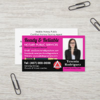 Mobile Notary Public Customizable Photo Business C