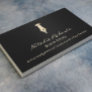Mobile Notary Public Loan Signing Agent Black Gold Business Card