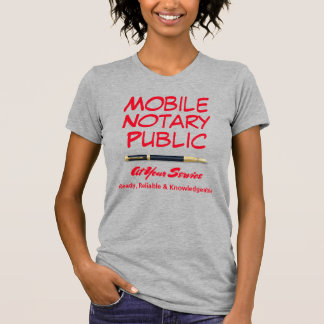 Mobile Notary Public Loan Signing Agent T-Shirt