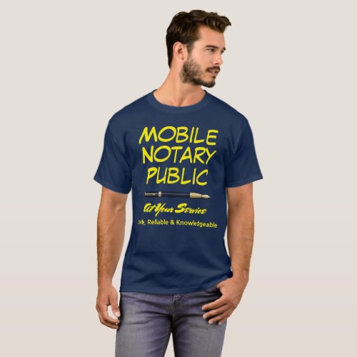 Mobile Notary Public Loan Signing Agent T_Shirt