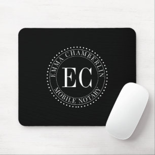 Mobile Notary Public Logo  Mouse Pad