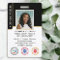 Mobile Notary Public Photo QR Code ID Black