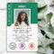 Mobile Notary Public Photo QR Code ID Green