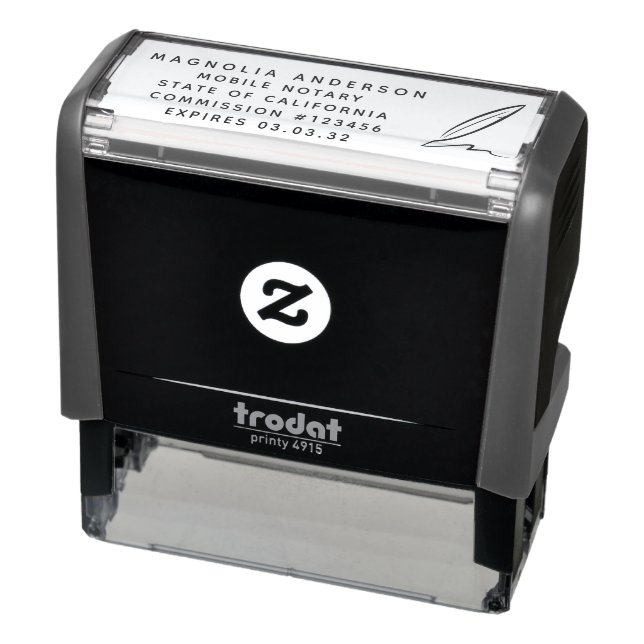 Mobile Notary Public Quill  Self-inking Stamp (Product)