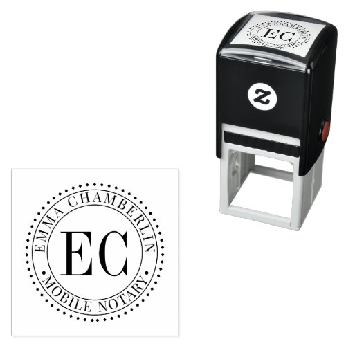 Mobile Notary Public Self_inking Stamp