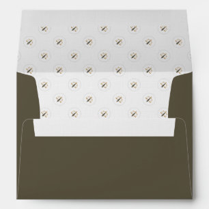 Mobile Notary Public Signing Agent khaki gold Envelope