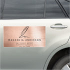 Mobile Notary Quill Rose Gold Brushed Metal