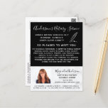 Mobile Notary Service Marble Photo Marketing Postcard<br><div class="desc">Advertise your mobile notary services with this elegant marketing postcard. **PLEASE READ BEFORE ORDERING** If you make changes to the shape or size or choose another product and the design is cropped in any way or doesn't look right on the page you will need to use the Live Design Service...</div>