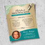 Mobile Notary Service Teal & Gold Photo Flyer