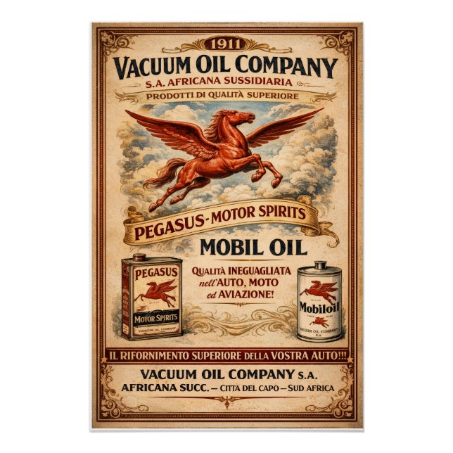 mobile oil companty poster (Front)