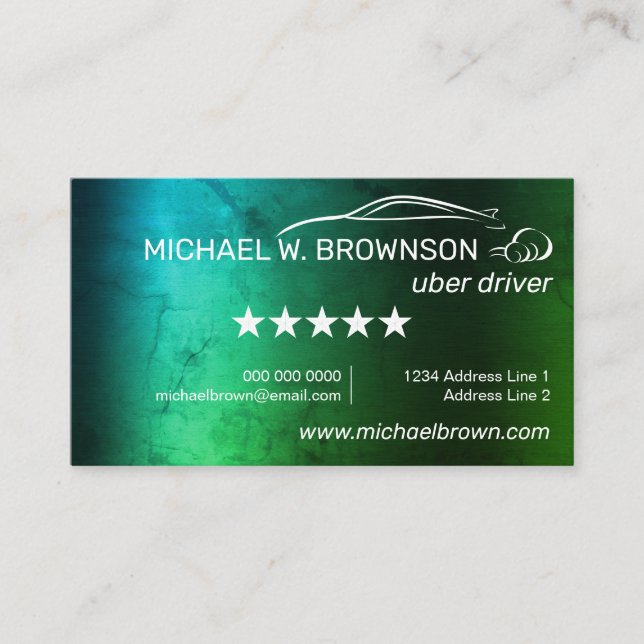 Mobile Online driver Automobile Car Business Card (Front)