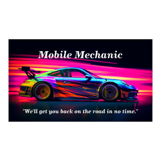 Mobile / Onsite Car Repair Business Card