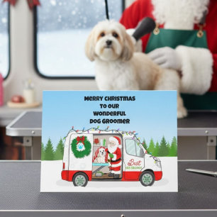 Mobile Pet Grooming Christmas Card