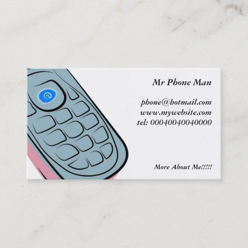 Mobile Phone Business Card Templates