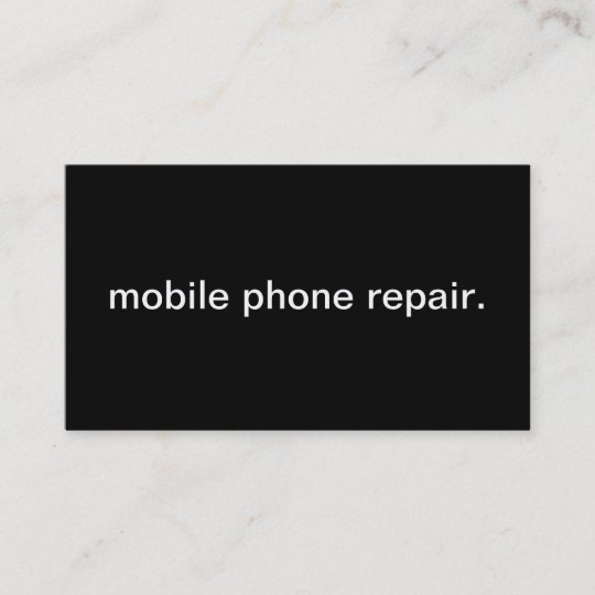 Mobile Phone Repair Business Card Zazzle Mobile Phone Repair Business Card