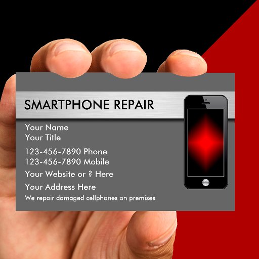 Customizable Mobile Phone Repair Business Cards Business Card Templates