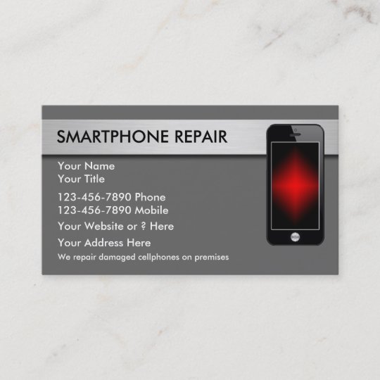 Mobile Phone Repair Business Cards Zazzle Mobile Phone Repair Business Cards