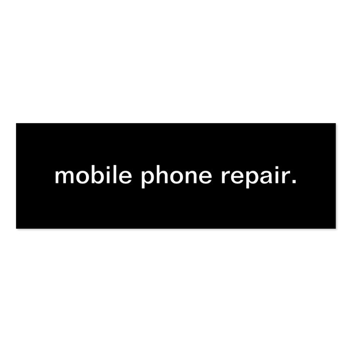 Mobile Phone Repair Service Business Card