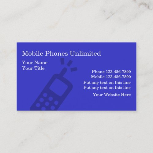 Mobile Phones Business Cards