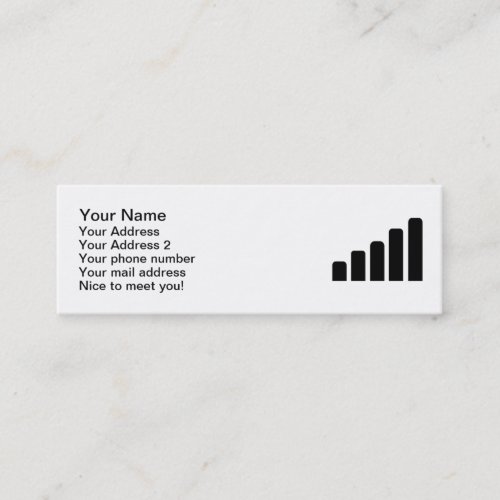 Mobile reception business cards
