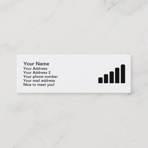 Customizable Mobile reception business cards