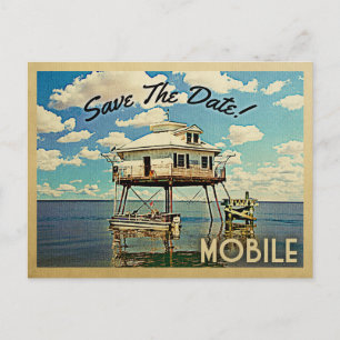 Mobile Save The Date Alabama Announcement Postcard
