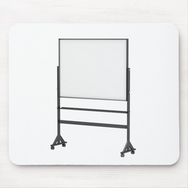 Mobile school whiteboard on wheels mouse pad (Front)