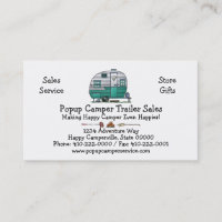 Mobile Scout Camper Business Card