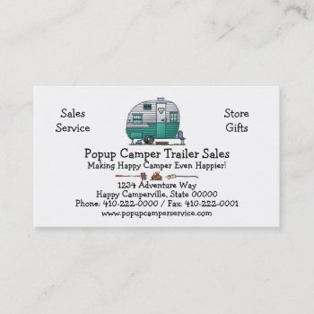 Mobile Scout Camper Business Card by art1st at Zazzle