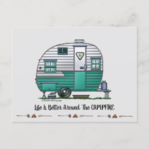 Mobile Scout Camper Postcard