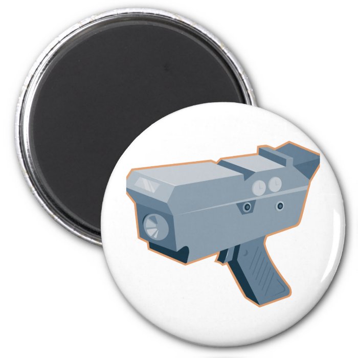 mobile speed camera radar gun retro magnets