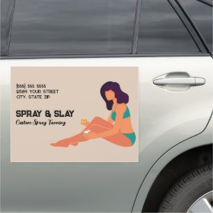 Mobile Spray Tan Car Magnet