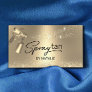 Mobile Spray Tan Luxury Gold Airbrush Tanning Business Card