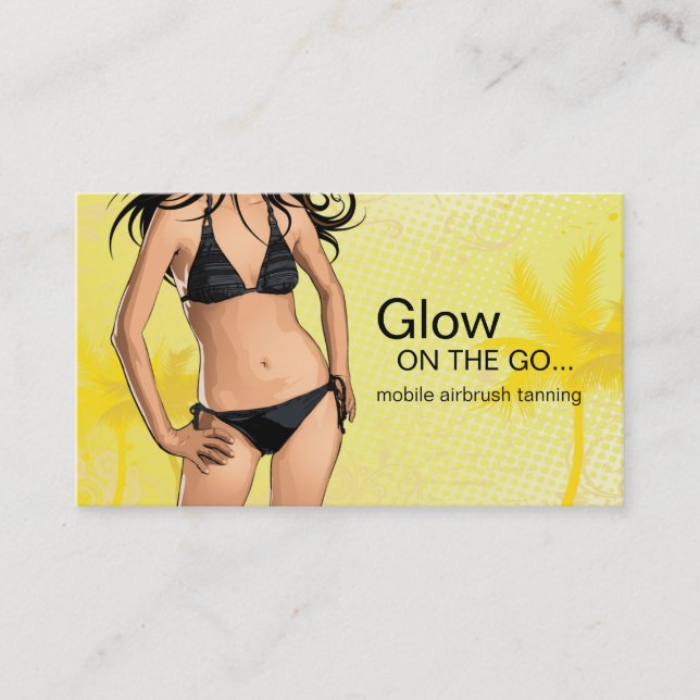 Mobile Spray Tanning Business Card (Front)