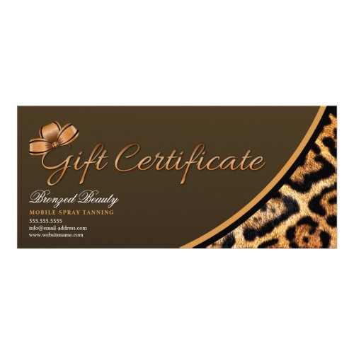 Mobile Spray Tanning Gift Certificate