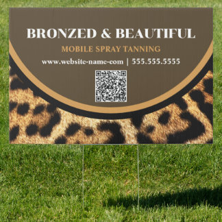 Mobile Spray Tanning or Spa Business Poster Sign