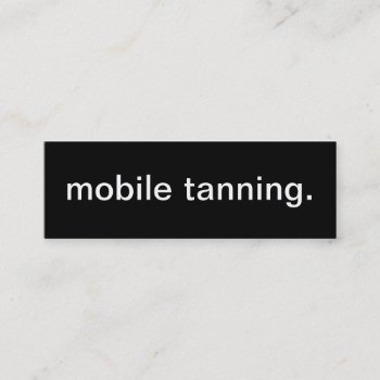 Mobile Tanning Business Card by HolidayZazzle at Zazzle